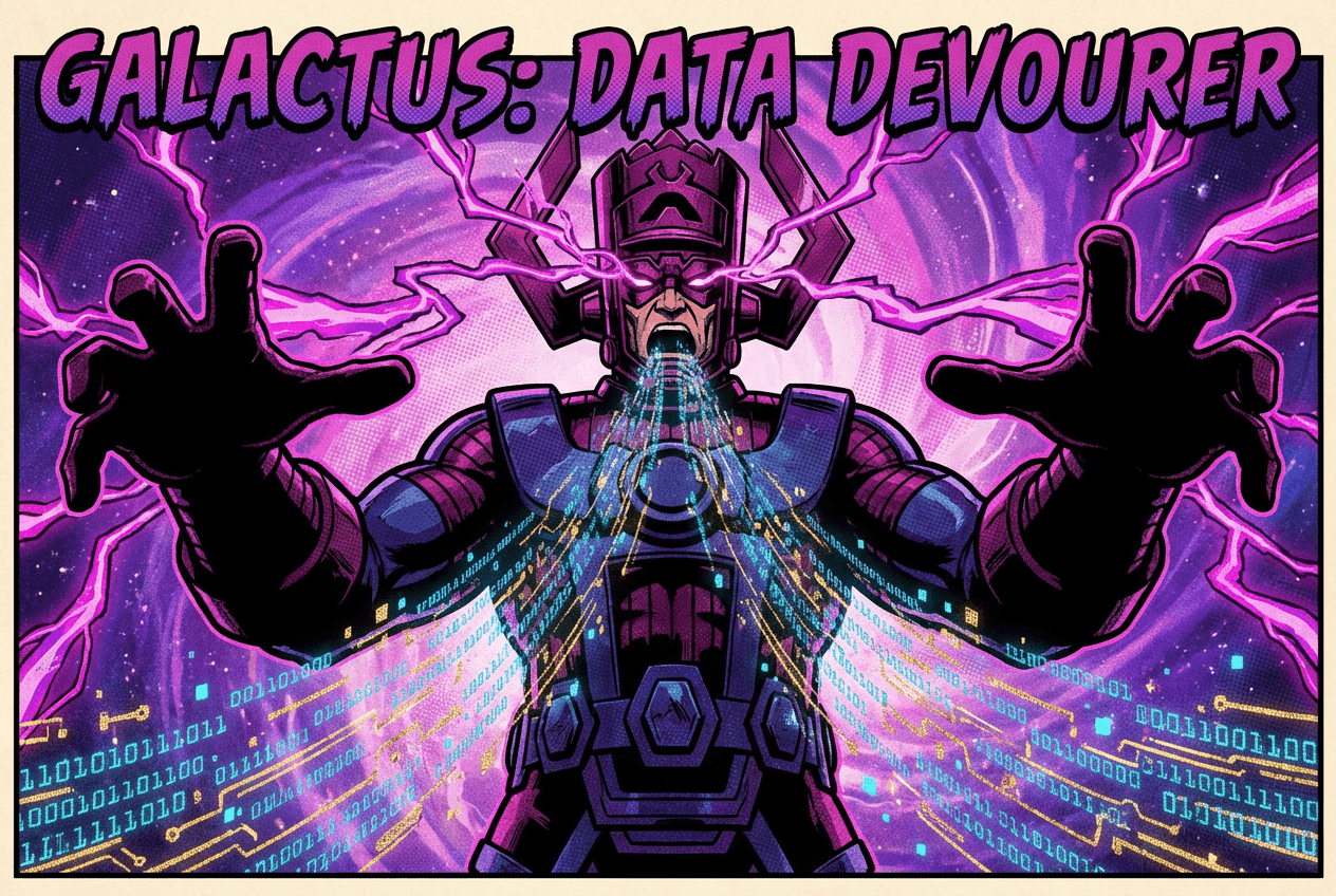 Galactus devouring data streams